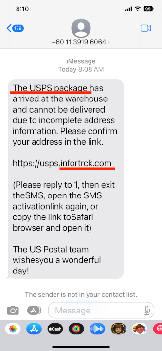 미국 스캠 문자 완벽 대처법: USPS, E-ZPass, 미국 로맨스 스캠 사기 안 당하는 현실적인 꿀팁 3 실제 USPS 미국 스캠 문자 캡쳐본