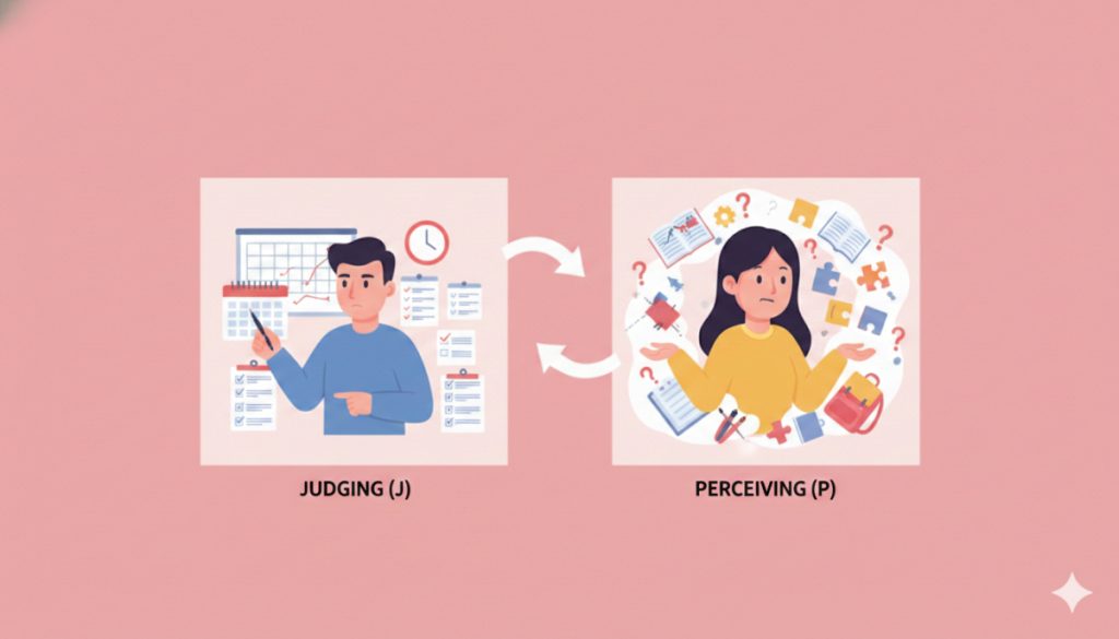 16가지 MBTI 성격유형 정리! (이젠 모르면 아싸됨) 5 mbti 성격유형 정리 - J vs P