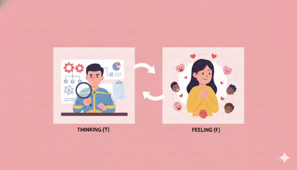 16가지 MBTI 성격유형 정리! (이젠 모르면 아싸됨) 4 mbti 성격유형 정리 - T vs F