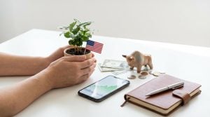 us stock investment growth concept