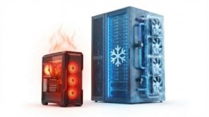 vertiv vrt data center cooling vs hot pc