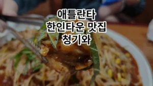 애틀란타 맛집 청기와 둘루스 썸네일